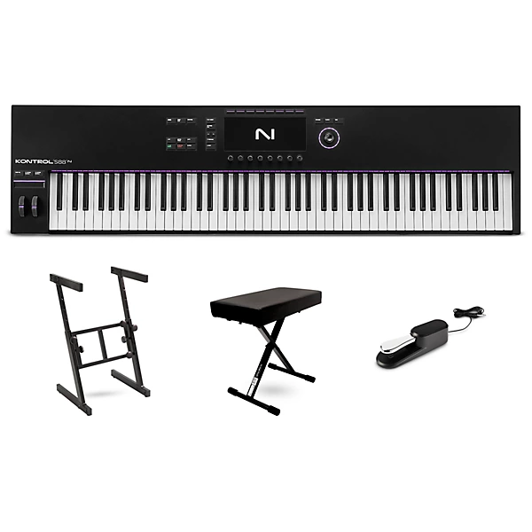 Kontrol S88 MK3 88 Key MIDI Keyboard Controller Essentials Bundle