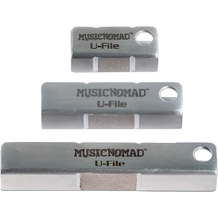 Music Nomad MN813 Diamond U File for Leveling Single Guitar Frets 3 Pack