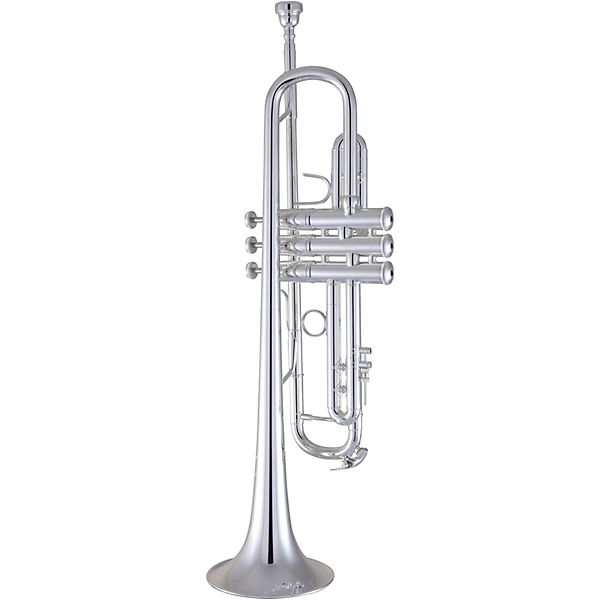 180 Stradivarius 43 Bell Series Professional Bb Trumpet with Reverse Leadpipe Silver plated Yellow Brass Bell