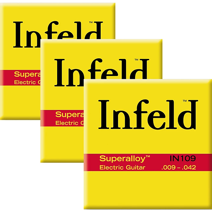 IN109 Superalloy Electric Guitar Strings Light 3 Pack