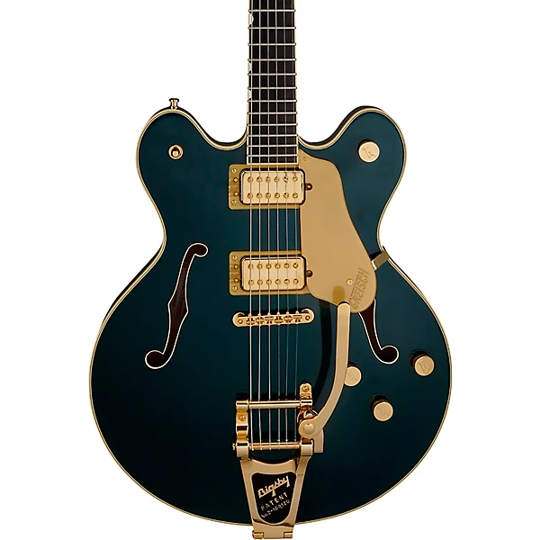 Gretsch Guitars Broadkaster LX Center Block With String Thru Bigsby and Gold Hardware Electric Guitar Cadillac Green