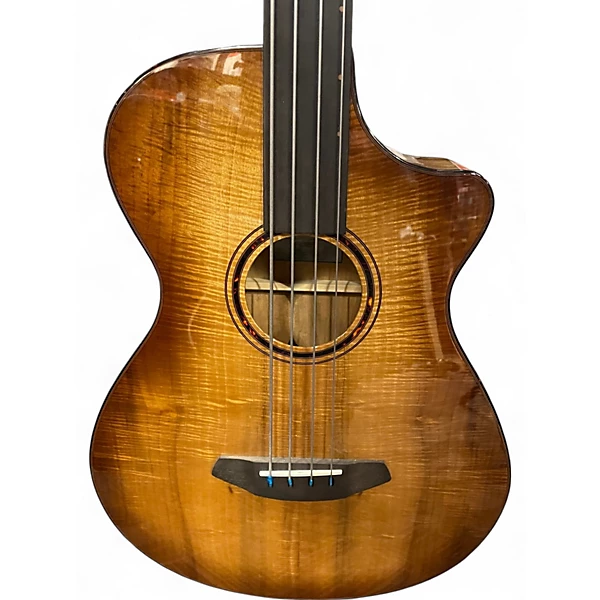 Used Breedlove Pursuit Exotic S Concerto Fretless  Shaded Edge Burst Acoustic Bass Guitar