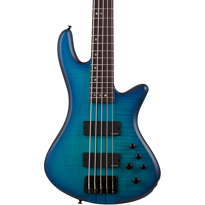 Stiletto Studio 5 5 String Electric Bass Ocean Blue Burst