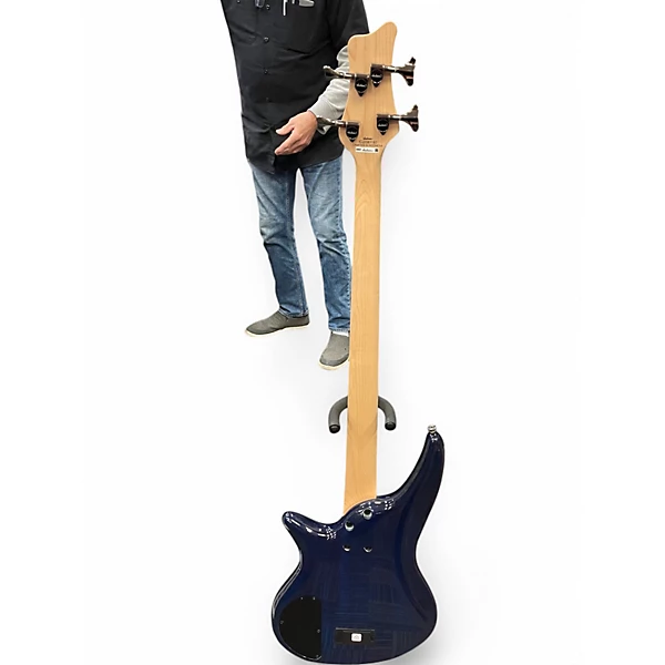 Jackosn Used Jackosn SBXQ IV Blue Burst Electric Bass Guitar.gc