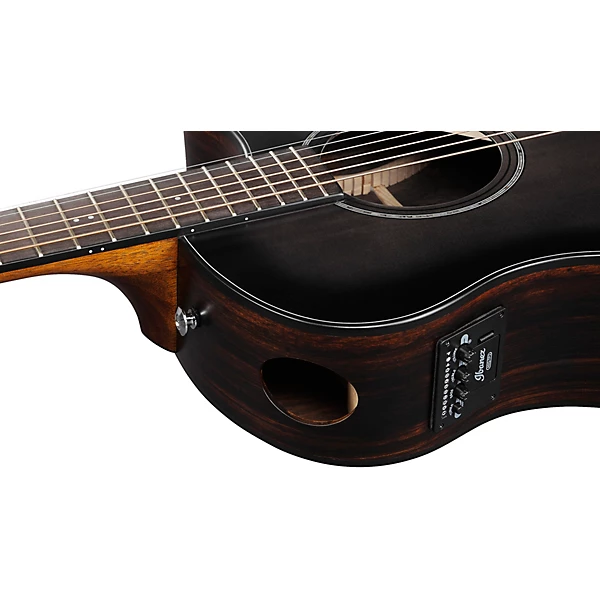 Ibanez AAM70CE Advanced Auditorium Acoustic Electric Guitar Level 1 Transparent Charcoal Burst M06709004001000.gc