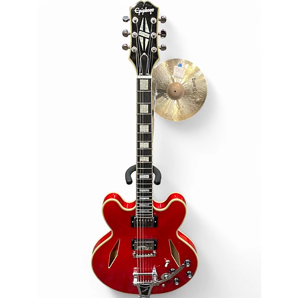 Used Epiphone SHINICH UBUKATA ES 335 Red Hollow Body Electric Guitar