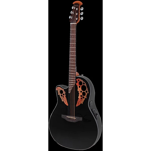 CE44L Celebrity Series Elite Mid Depth Left Handed Acoustic Electric Guitar Black