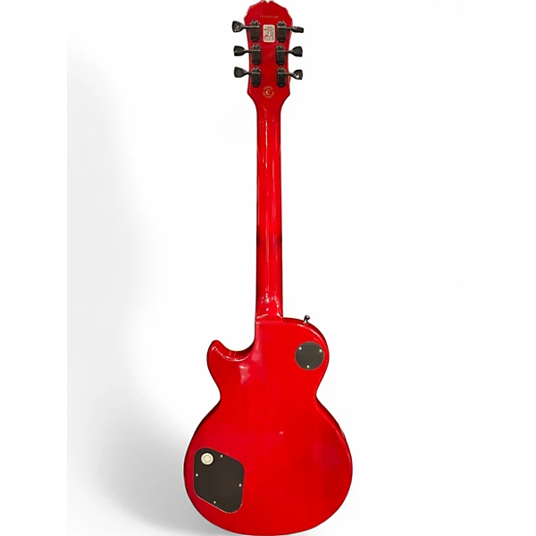 Used Epiphone Les Paul Classic Quilt Top Trans Red Solid Body Electric Guitar