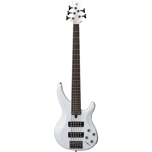 Yamaha TRBX305 5 String Electric Bass White Rosewood Fretboard