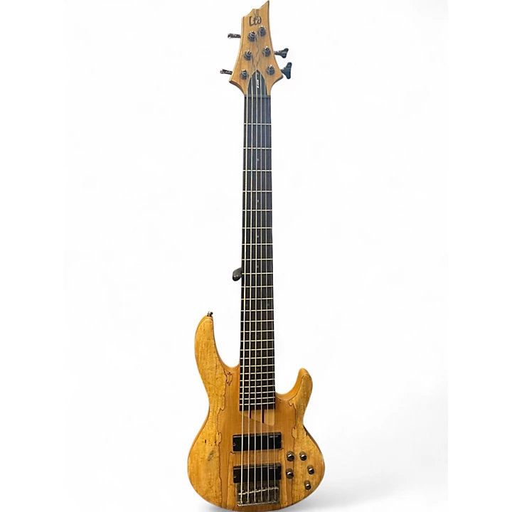 Used ESP LTD B 206SM Spalted Maple Electric Bass Guitar