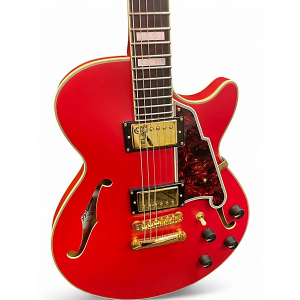 DAngelico Used DAngelico LIMITED EDITION DELUXE Red Hollow Body Electric Guitar.gc