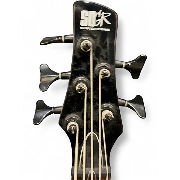 Used Ibanez SR405 5 String Black Electric Bass Guitar