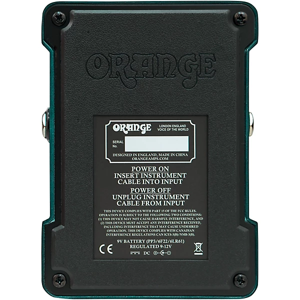 Orange Amplifiers Fur Coat Fuzz/Octave Effects Pedal