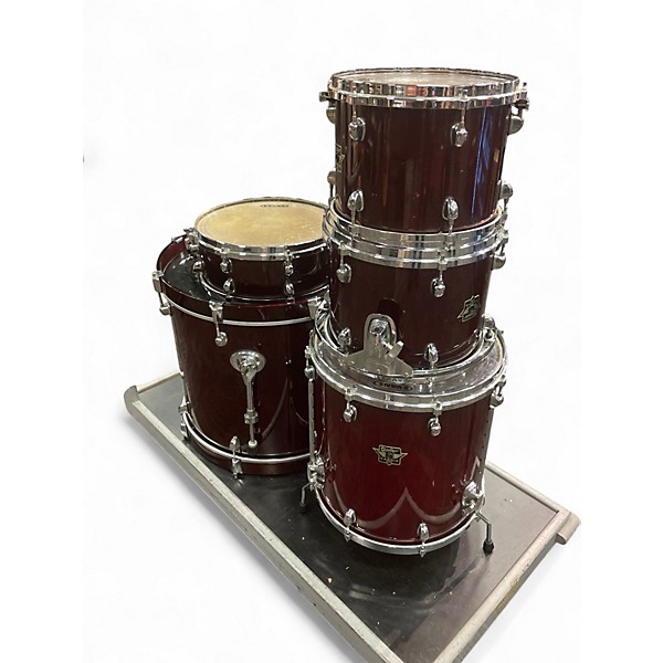 Premier Used Premier 5 Piece CABRIA XPK Trans Red Drum Kit.gc