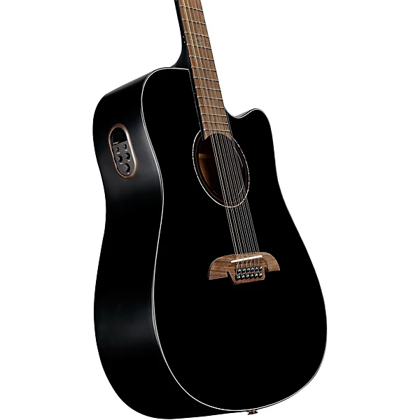 Alvarez AD60CE 12 String Dreadnought Acoustic Electric Guitar Black