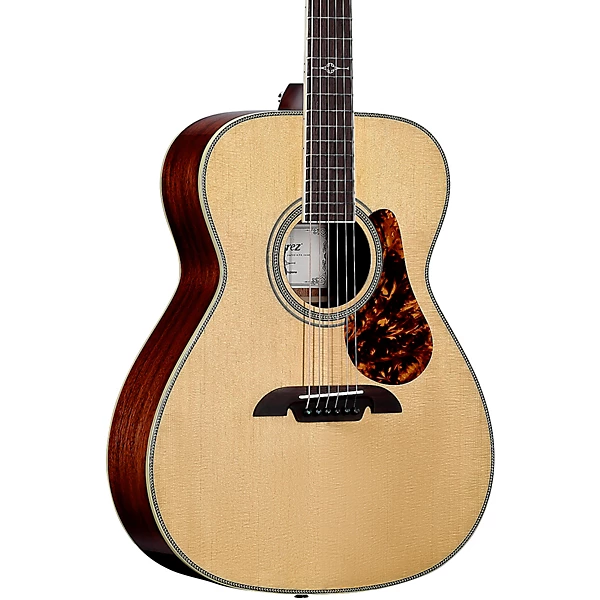 MF60E Herringbone Folk OM Acoustic Electric Guitar Natural