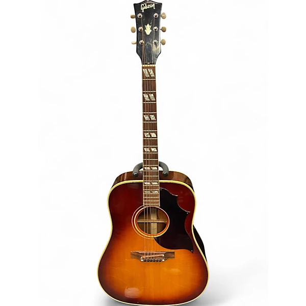 Vintage 1968 Gibson Southern Jumbo Sunburst Acoustic Electric Guitar