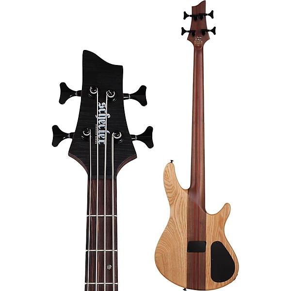 Schecter Guitar Research Charles Berthoud CB 4 Left Handed Electric Bass See Thru Black Satin