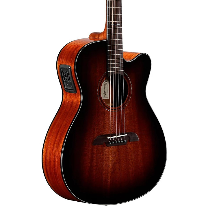 AF66CESHB Folk Acoustic Electric Guitar Shadow Burst