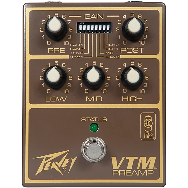 Peavey VTM Preamp Pedal Brown and Gold