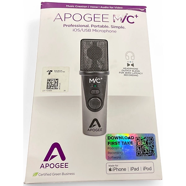Apogee Used Apogee MIC PLUS USB Microphone.gc