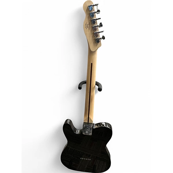 Used Squier Limited Edition Affinity Series Telecaster Thinline Metallic Black Hollow Body Electric Guitar