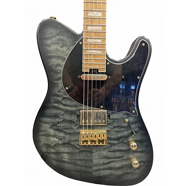 Used Balaguer Select Custom Thicket Black Burst Solid Body Electric Guitar