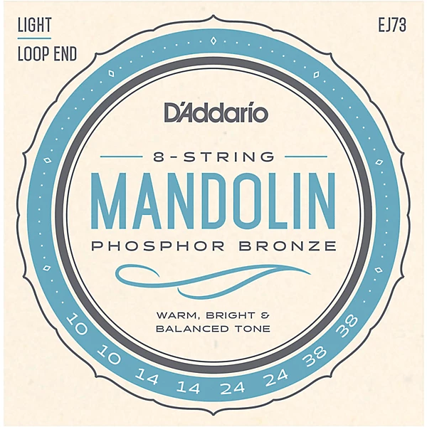 EJ73 Phosphor Bronze Light Mandolin Strings 10 38