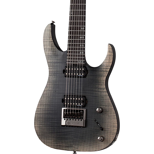 Schecter Guitar Research Banshee Mach 7 EverTune 7 String Electric Guitar FalloutBurst