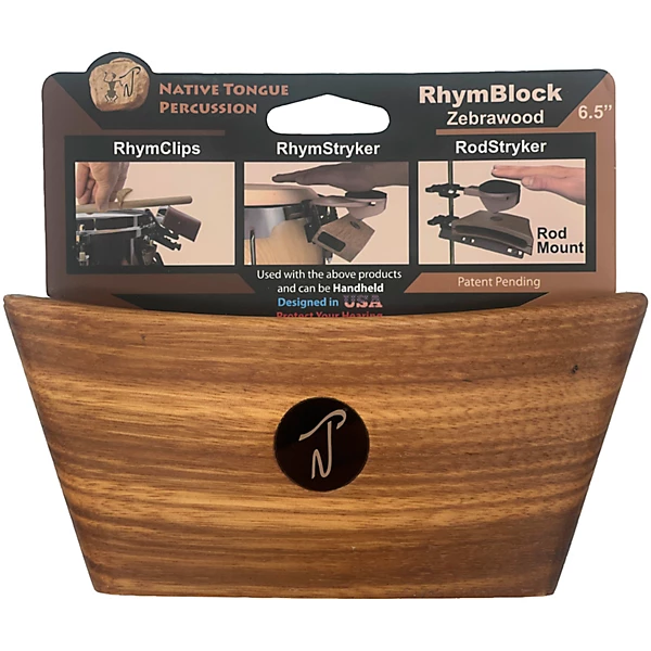 Native Tongue RhymBlock Zebrawood 6.5 in.