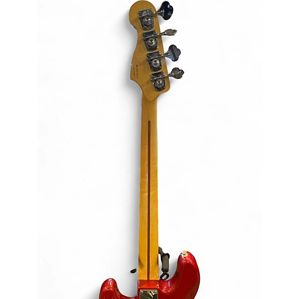 Used 1998 Squier Precision Bass Red Electric Bass Guitar