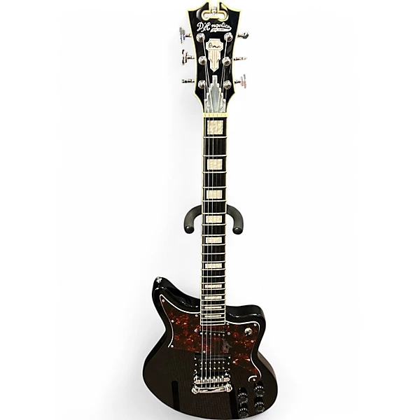 DAngelico Used DAngelico Premier Series Bedford Electric Guitar with Stopb Black Solid Body Electric Guitar.gc