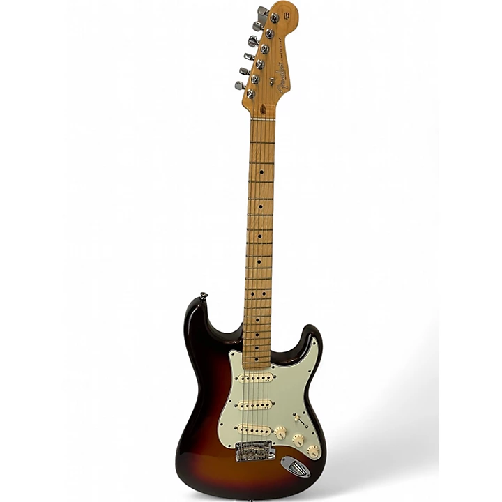 Used Fender American Deluxe Stratocaster Mystic 3 Color Burst Solid Body Electric Guitar