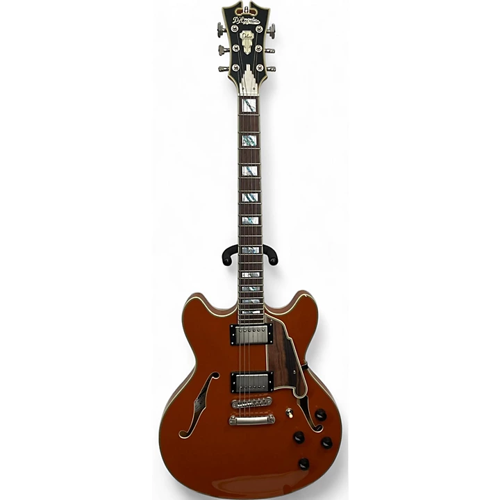 Used 2022 D'Angelico Deluxe DC LIMITED EDITION RUST Hollow Body Electric Guitar