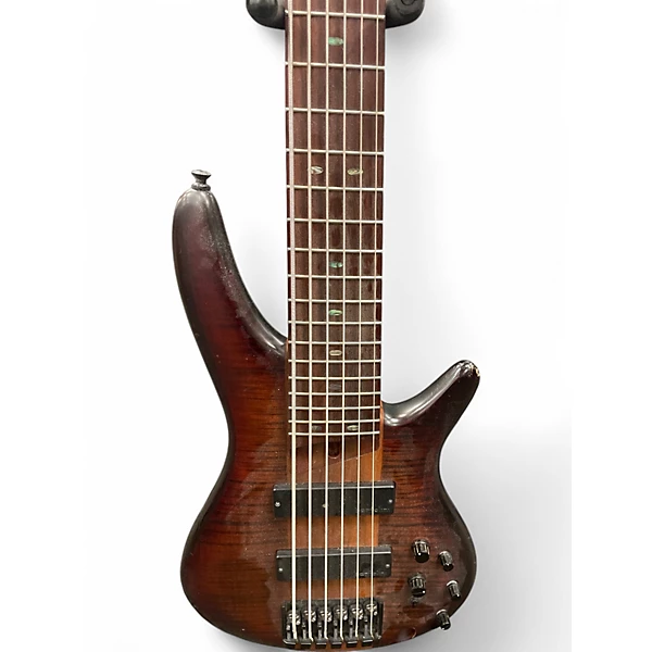 Ibanez Used Ibanez SR876 Brown Electric Bass Guitar.gc