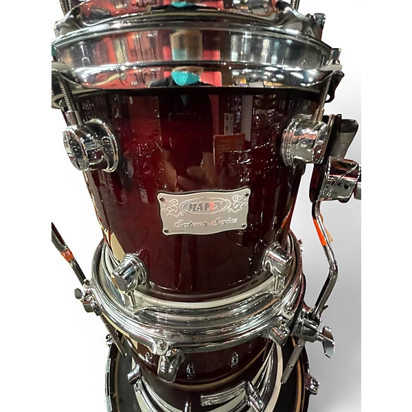 Mapex Used Mapex 4 Piece Saturn IV Studioease Dark Cherry Drum Kit.gc