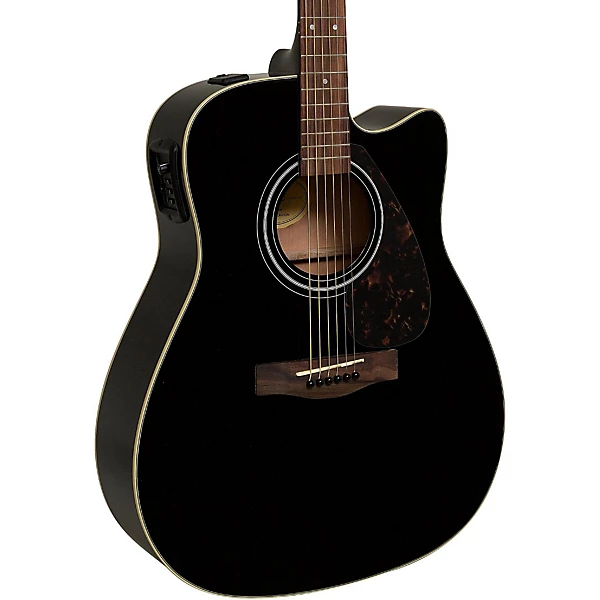 FX335C Dreadnought Acoustic Electric Guitar Black