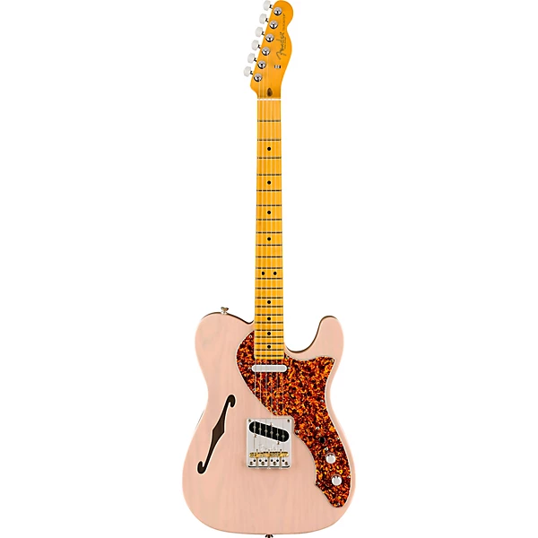 Fender American Professional II Telecaster Thinline Limited Edition Electric Guitar Transparent Shell Pink