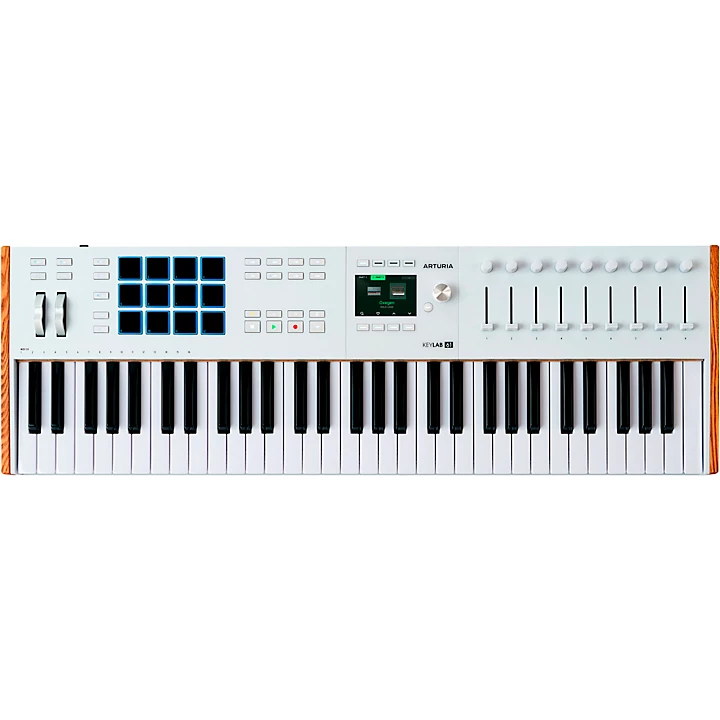 Arturia KeyLab 61 mk3 MIDI Keyboard Controller Level 1 White M14906004001000.gc