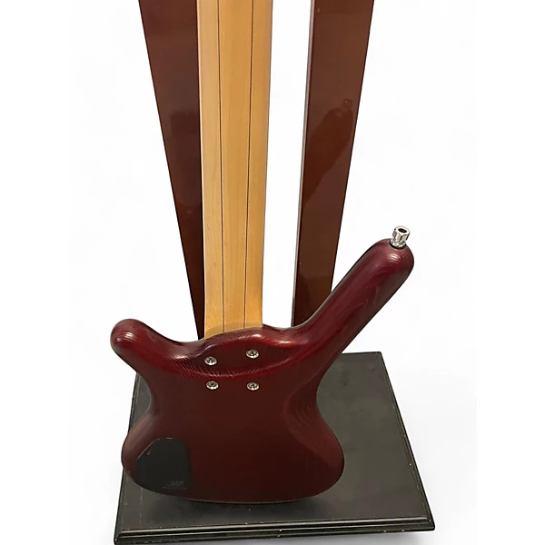 Ibanez Used Warwick Corvette 4 String Trans Red Electric Bass Guitar.gc