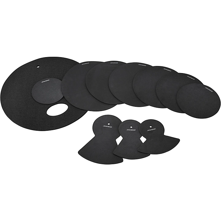 Drum Silencer Pack with Cymbal and Hi hat Mutes 10
