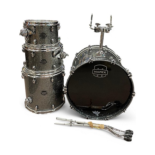 Mapex Used Mapex 4 Piece Saturn Jazz granite sparkle Drum Kit.gc