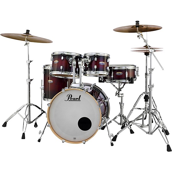 Pearl Decade Maple 5 Piece Shell Pack With 20 Bass Drum Level 1 Gloss Deep Red Burst J40599004002000.gc
