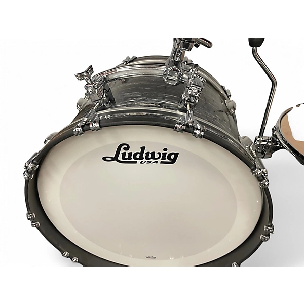 Used Ludwig 4 Piece Modern Classic Maple Black Oyster Pearl Drum Kit