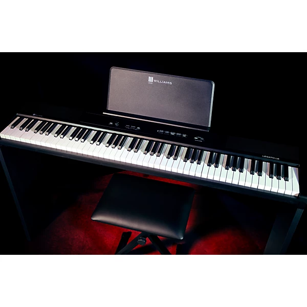 Legato LE Pack 88 Key Digital Piano with Power Supply Sustain Pedal Wooden Stand and Bench