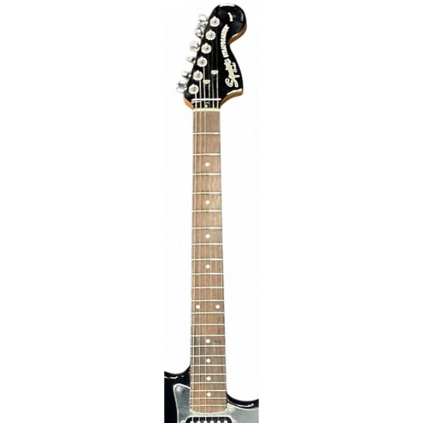Used Squier LIMITED EDITION HOT RAIL Black Solid Body Electric Guitar