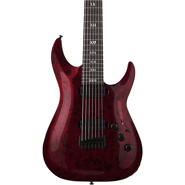 C 7 Apocalypse 7 String Electric Guitar Red Reign