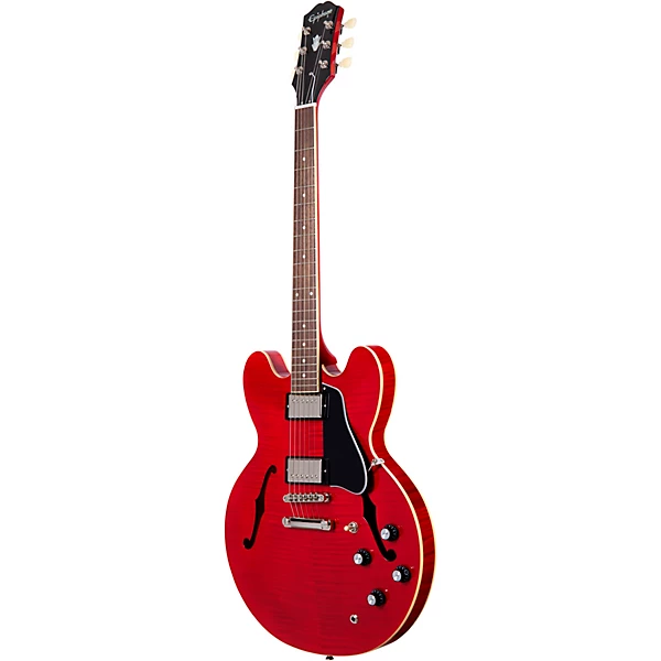 Epiphone ES 335 Figured w/Gibson USA Pickups Semi Hollow Electric Guitar Cherry