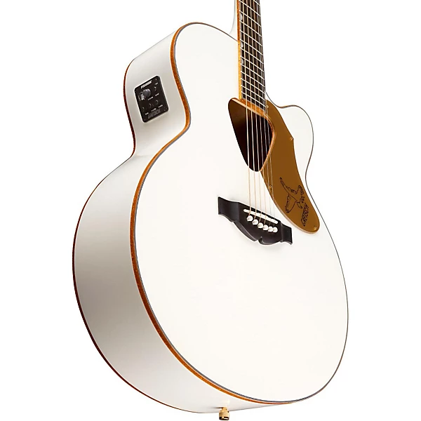 G5022C Rancher Falcon Cutaway Acoustic Electric Guitar White