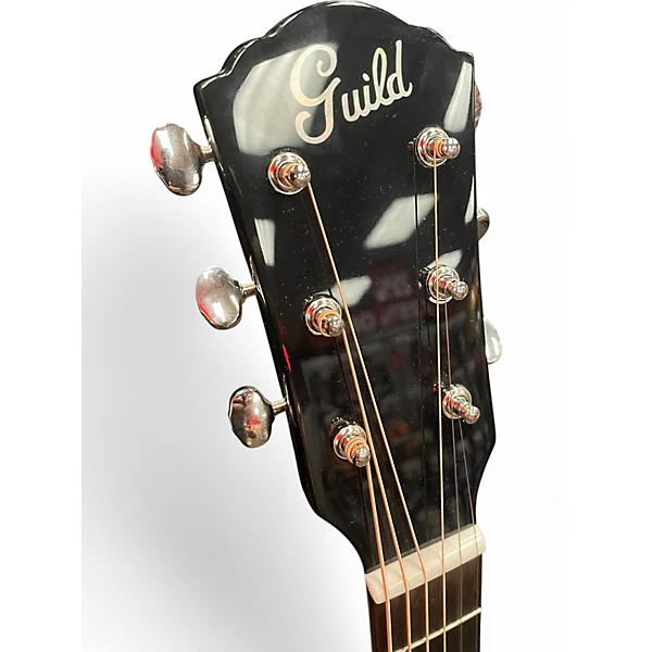 Used Guild DS 240E Black Acoustic Electric Guitar
